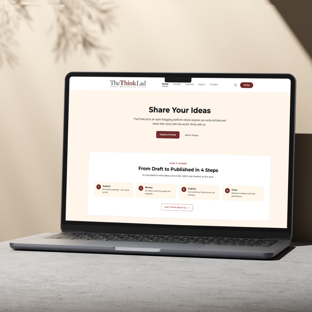 TheThinkLad by Manoj Shrestha - Next.js, Tailwind CSS, Supabase project